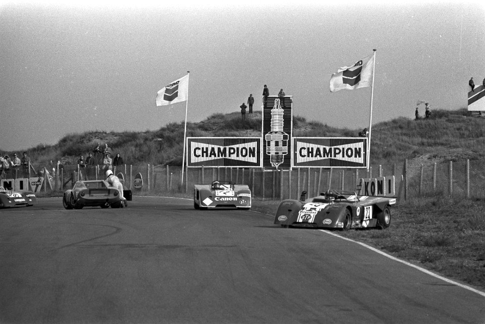 Autoraces Trophy of the Dunes , Zandvoort, botsing, Bestanddeelnr 924-9746