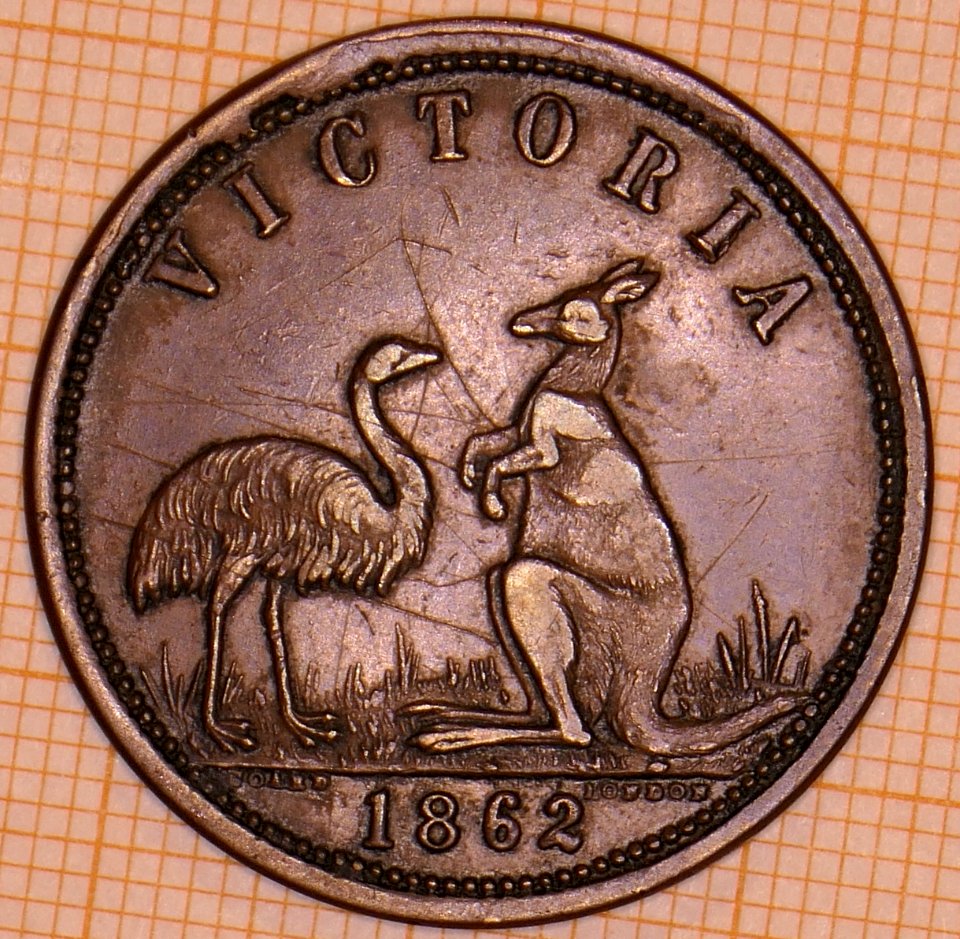 Australia - Halfpenny Token - Hodgson 1862 - reverse