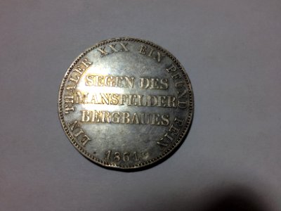 Ausbeutetaler Prussia 1861 reverse
