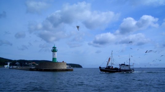Aus dem Hafen von Sassnitz