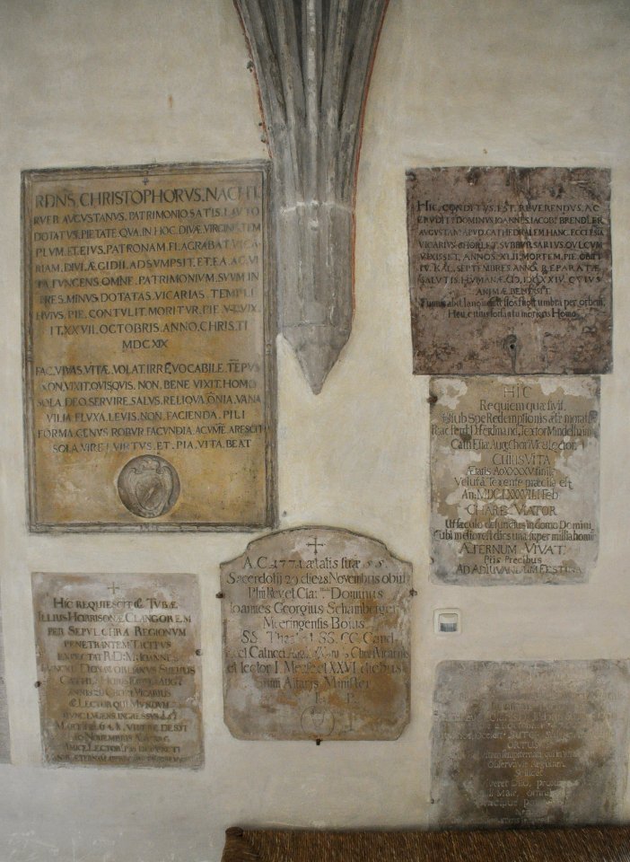 Augsburg Domkreuzgang Nr195-197 und 216-218