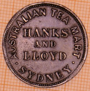 Australia -Commemorative Halfpenny Token - 1855 obverse photo