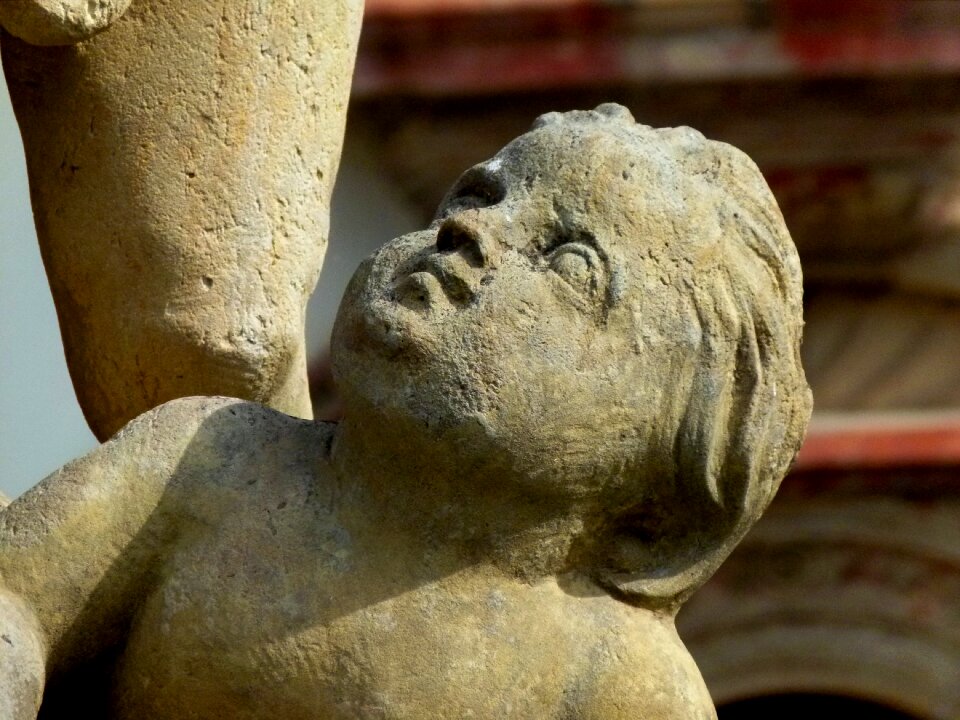 Historically sculpture stone figure
