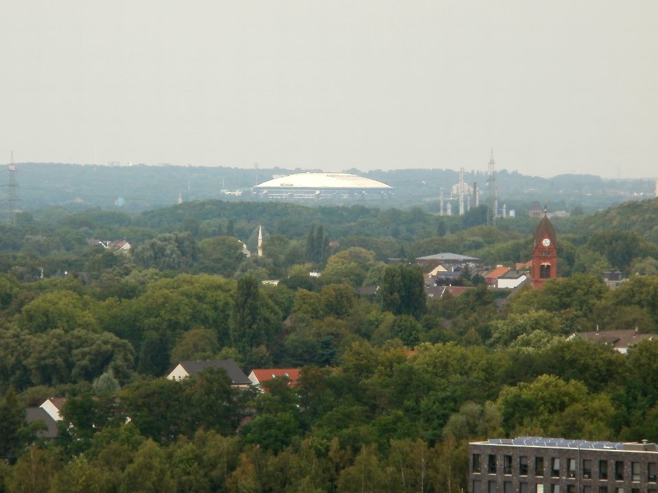 Aussicht Plattform Zeche Zollverein Essen vom 24 08 2012 Nr 3 Schalkearena