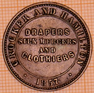 Australia - Halfpenny Token 1857 - Crocker & Hamilton - obverse