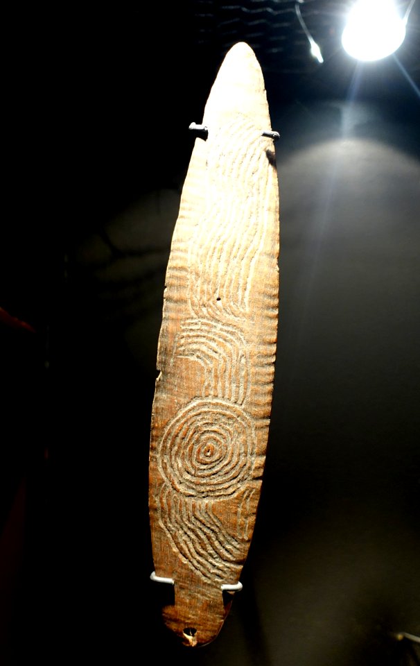 Australian Aboriginal message stick, c. 1912 - Etnografiska museet - Stockholm, Sweden - DSC01365