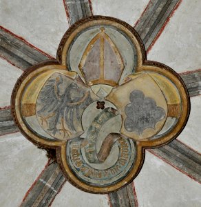 Augsburg Domkreuzgang Nordflügel Joch6 Schlussstein