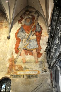 Augsburg Dom Fresko Christophorus