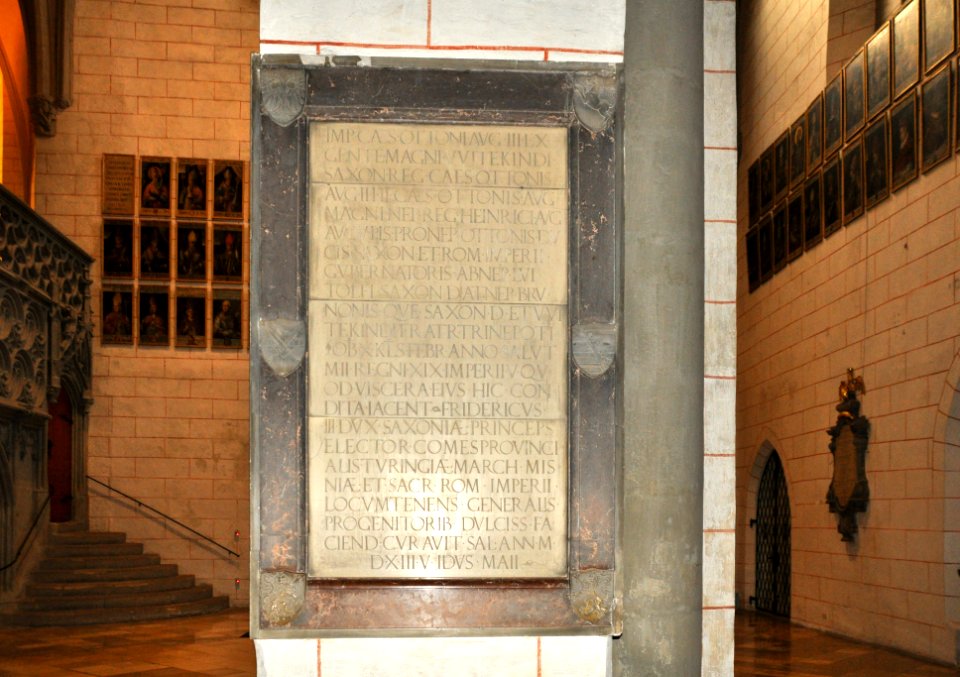 Augsburg Dom Gedenktafel Otto III