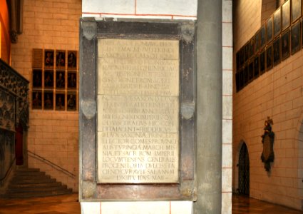 Augsburg Dom Gedenktafel Otto III