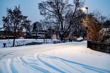 Autenriethstraße Ecke Fürststraße in Tübingen mit Schnee 2018