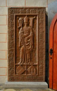 Augsburg Dom Grabplatte Walter von Hochschlitz