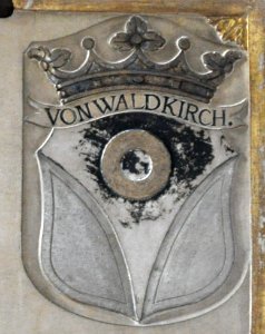 Augsburg Dom Epitaph Trauner 04 Wappen Waldkirch