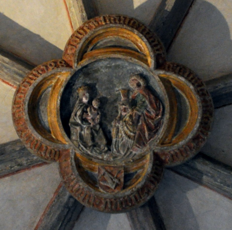 Augsburg Domkreuzgang Nordflügel Joch1 Schlussstein
