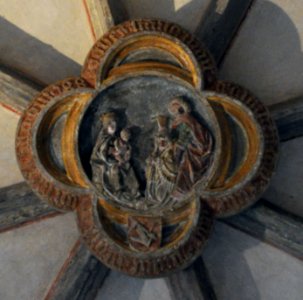 Augsburg Domkreuzgang Nordflügel Joch1 Schlussstein