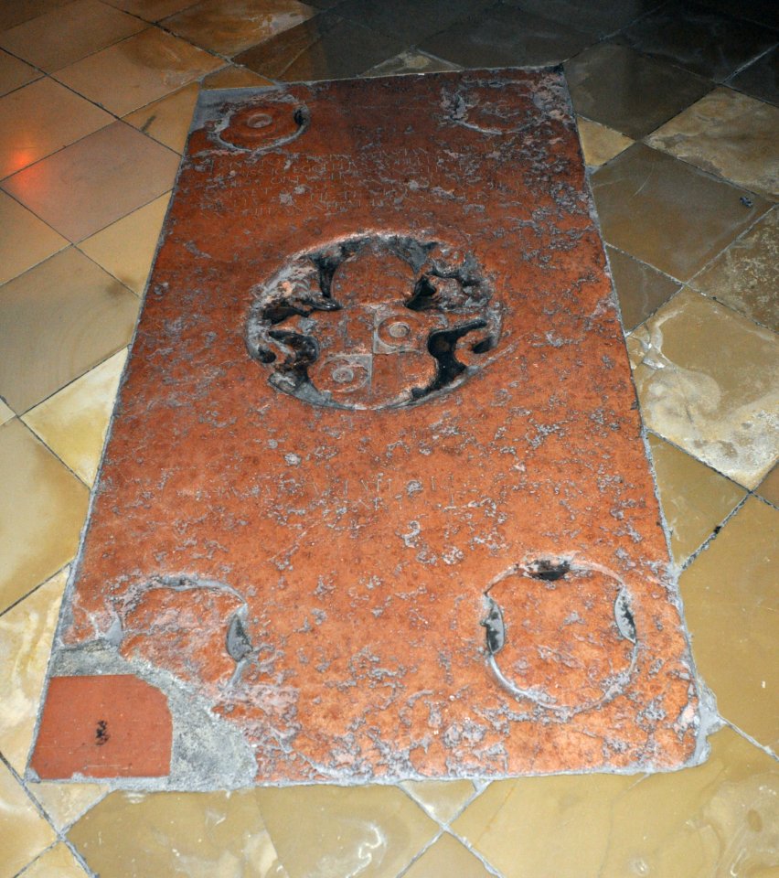 Augsburg Dom Grabplatte Johann Eglof von Knöringen