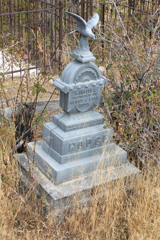Austin NV cemetery IOOF Hodge marker 1