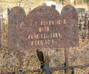 Austin NV cemetery IOOF Burchfield marker 2