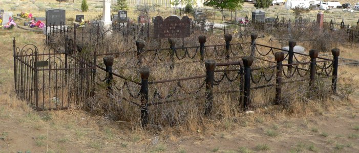 Austin NV cemetery IOOF Burchfield marker 1