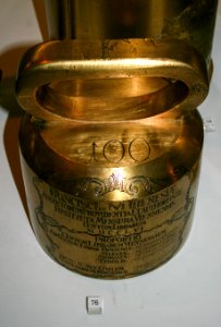 Authentic standard weight of Vienna from 1756
