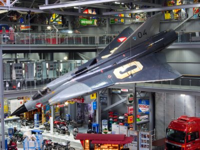 Austrian Saab J 35Ö Draken 351404 at Technik Museum Speyer Dec 2012