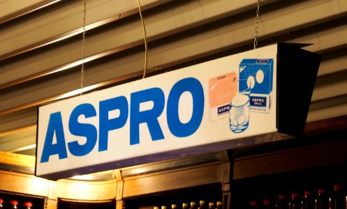 ASPRO lichtreclame