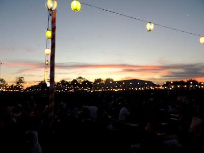 Atardecer durante el Bon Odori 2018