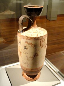 Atalanta Lekythos, 500-490 BC, Greek, Attic, attributed to Douris, ceramic - Cleveland Museum of Art - DSC08210