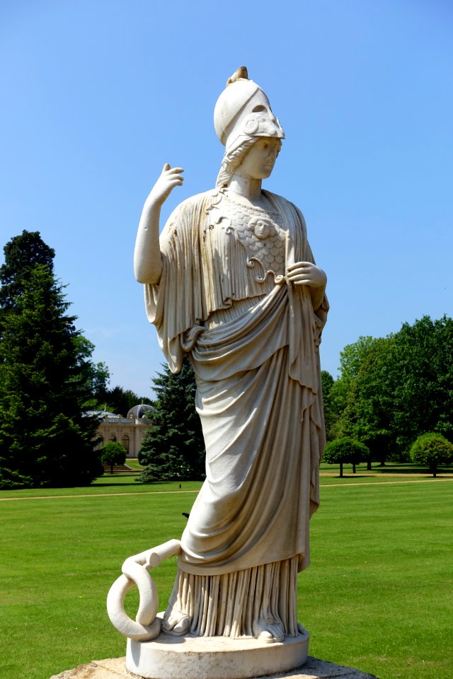 Athena Giustiniani (copy), mid 1800s, marble - Wrest Park - Bedfordshire, England - DSC08273