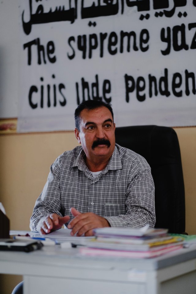 At the office in June of 2019 of Shingal's Independent Supreme Council of Ezidis 03