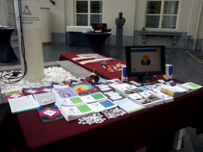 At SOIMA 2015 with Wikimedia booth