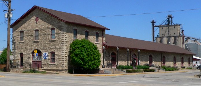 Atchison, Kansas Santa Fe depot from SW 1