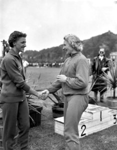 Athletiekwedstrijden dames Nederland tegen Italie te Maastricht, Bestanddeelnr 910-4581