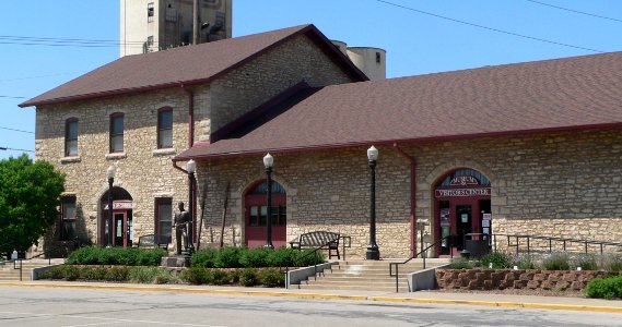 Atchison, Kansas Santa Fe depot W end 1