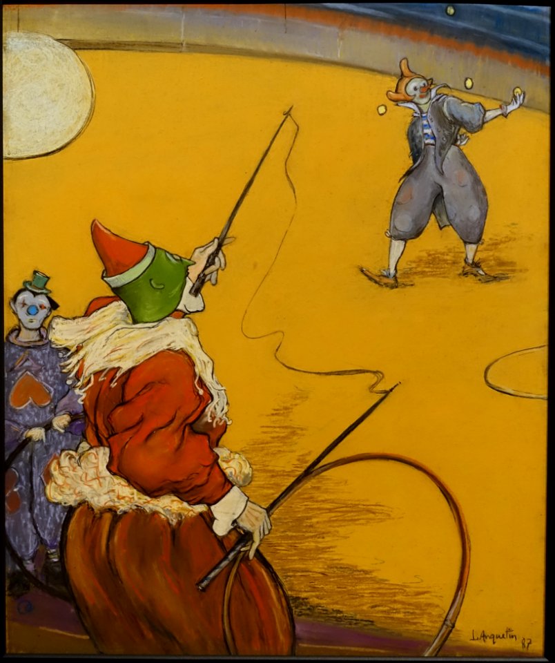 At the Circus, by Louis Anquetin, 1887, pastel on board - Montreal Museum of Fine Arts - Montreal, Canada - DSC08850