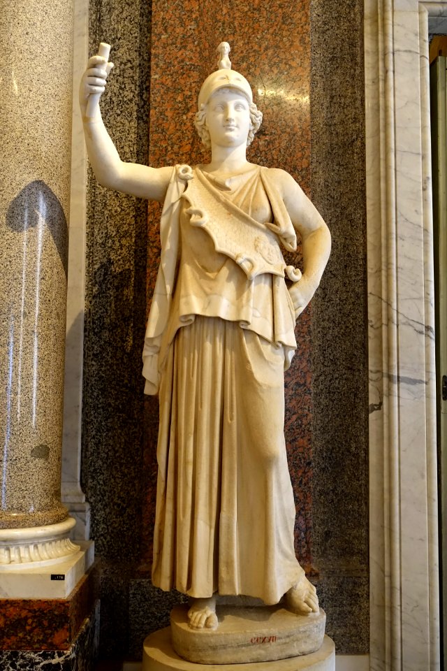 Athena, Roman, 2nd century AD, after original from 4th century BC, marble - Galleria Borghese - Rome, Italy - DSC04822