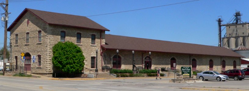 Atchison, Kansas Santa Fe depot from SW 2