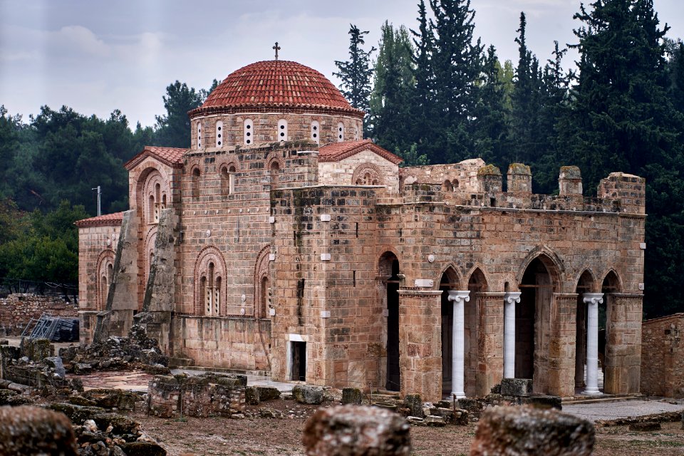 At the Byzantine Monastery of Daphni on October 31, 2019