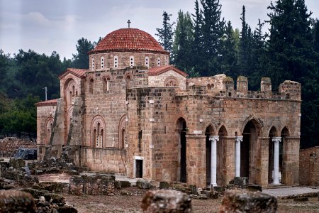 At the Byzantine Monastery of Daphni on October 31, 2019