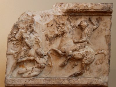 Athenian funerary stele of the Corinthian War, Athens National Archaeology Museum No.2744