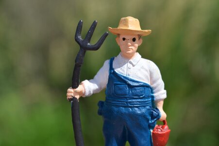 Toy action figure farming