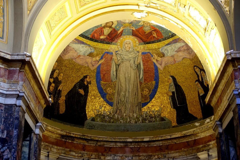 Assumption by Giulio Bargellini, c. 1933 - Chapel of St John Gualbert - Santa Prassede - Rome, Italy - DSC05748