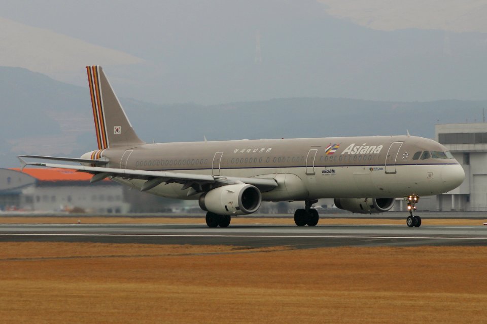 AsianaAirlines A321 kumamoto 20050129 122716