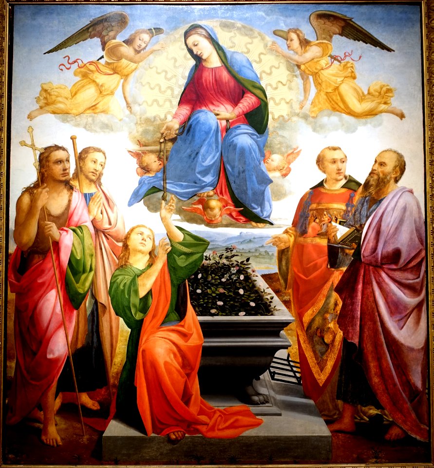 Assumption of the Virgin by Francesco Granacci, c. 1515, oil on wood - John and Mable Ringling Museum of Art - Sarasota, FL - DSC00549