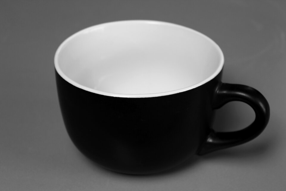 Monochrome drink black and white
