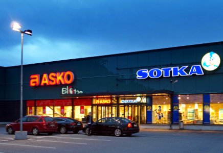Asko and Sotka furniture stores in Lauste