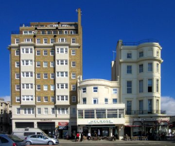 Astra House and 131–132 King's Road, Brighton (January 2017)