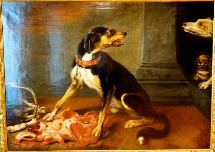 Attacking Dogs by David de Coninck 1642-1700, undated - Museum M - Leuven, Belgium - DSC05538