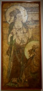 Attendant Bodhisattvas, China, Later Zhou to Northern Song dynasty, mid 900s AD, believed from Cisheng Temple, Wenxian, Henan, ink and colors on plaster - Princeton University Art Museum - DSC07100