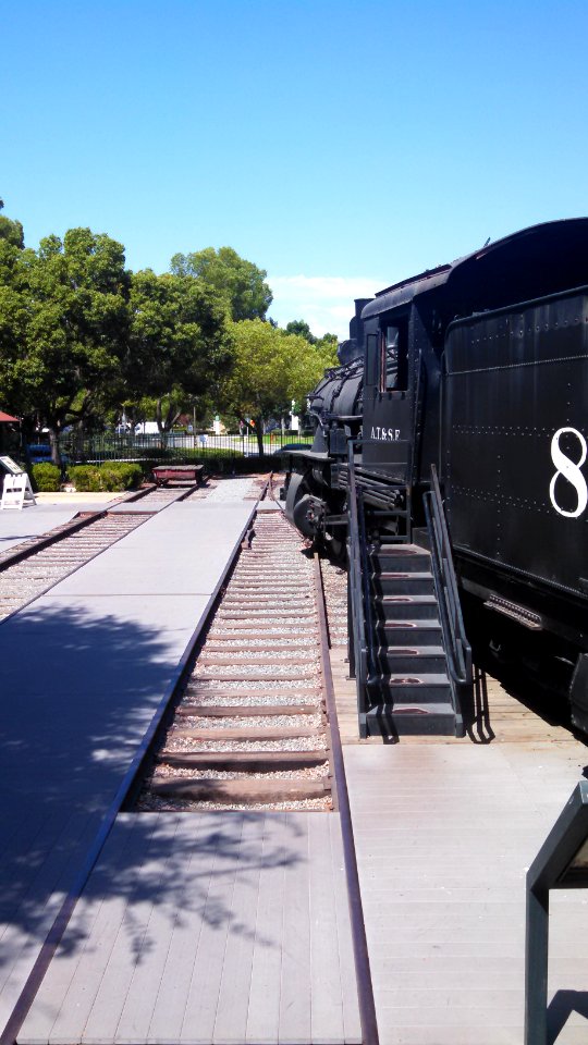 ATSF Locomotive in Heritage Park SF Springs CA